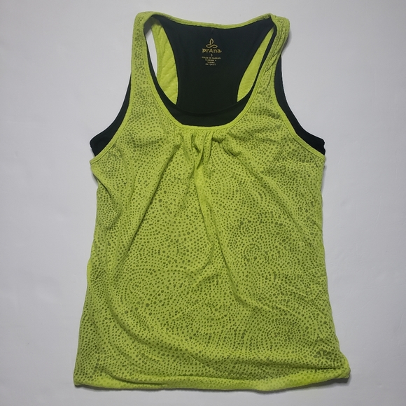 PrAna Mika Yellow Double Layered Tank Top Small - Picture 3 of 11